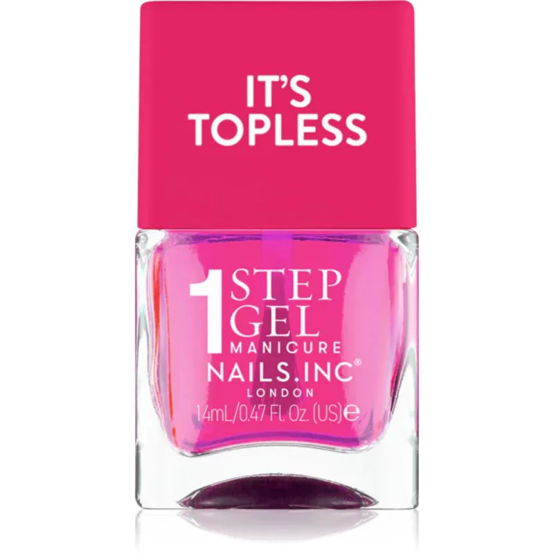 Nails Inc. It’s Topless τζελ βερνίκι νυχιών για μακρόχρονη επίδραση απόχρωση Thea 14 ml