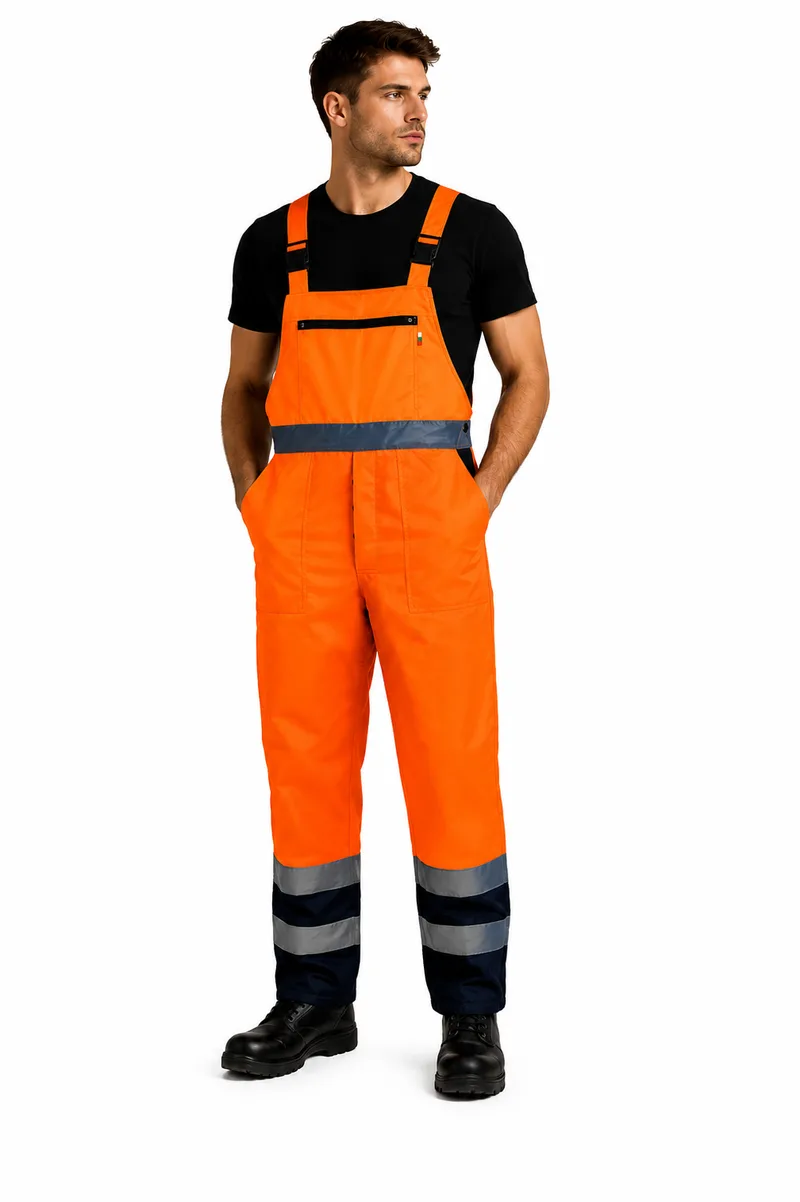 Ολόσωμη φόρμα υψηλής ορατότητας SKIPPER HV Stenso Πορτοκαλί