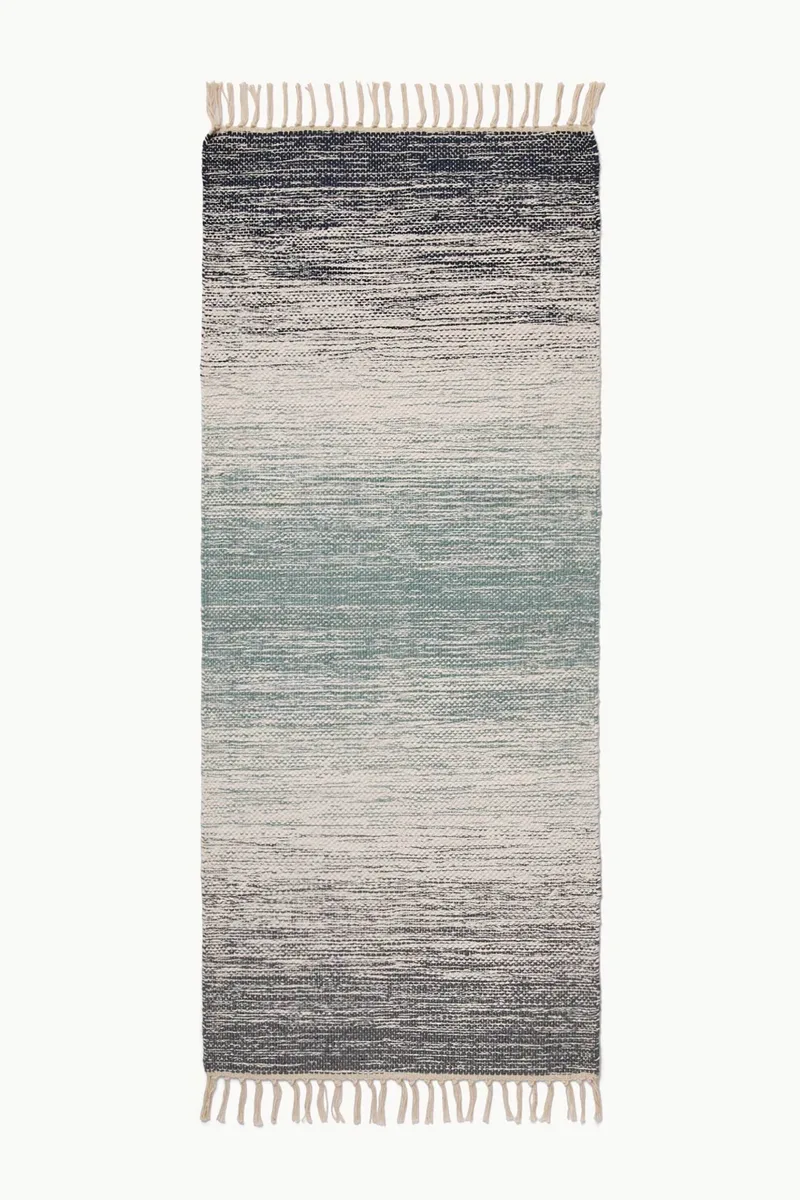 Coincasa χαλί κουζίνας με κρόσσια 50 x 180 cm - 006813051 Σκούρο Μπλε