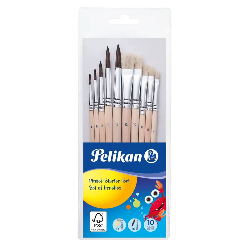 PELIKAN ΠΙΝΕΛΑ STARTER SET PI10 SB 10 ΤΕΜΑΧΙΑ