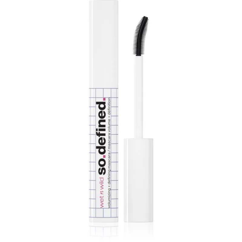 Wet n Wild MegaVolume So Defined μάσκαρα για όγκο και ορισμό των βλεφαρίδων απόχρωση Black 10 ml