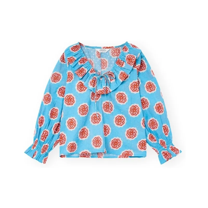 Μπλούζα Compania Fantastica COMPAÑIA FANTÁSTICA Top 43916 - Red Bloom Flowers