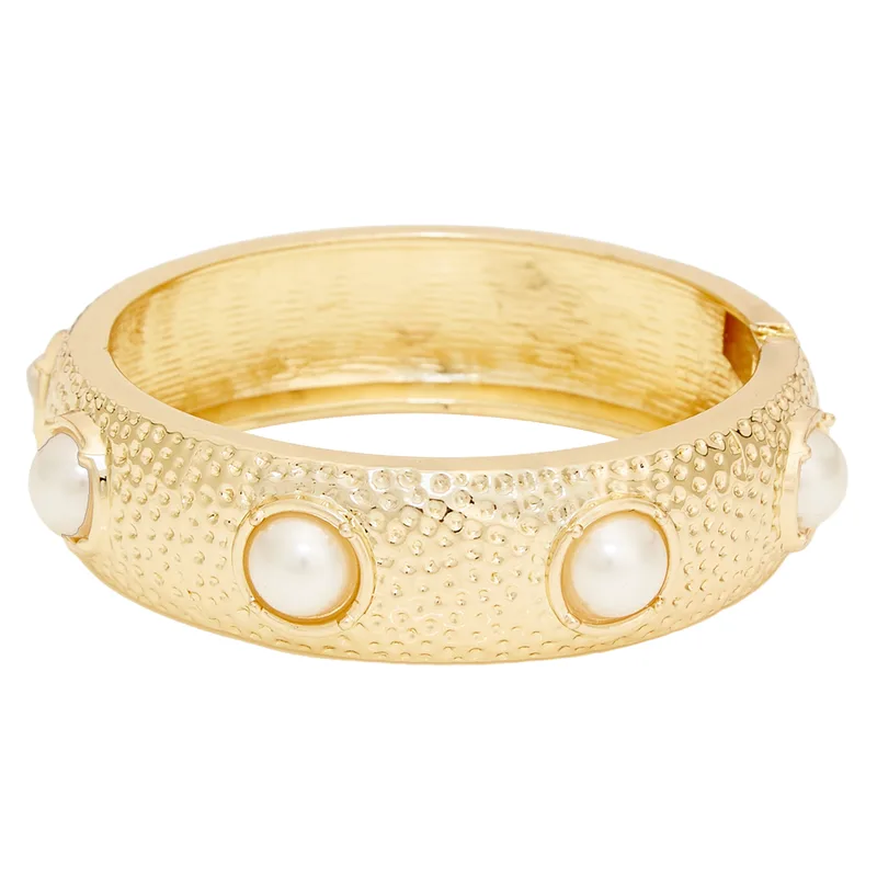 boho chic βραχιόλι μεταλλικό πέρλες Sacred Pearl