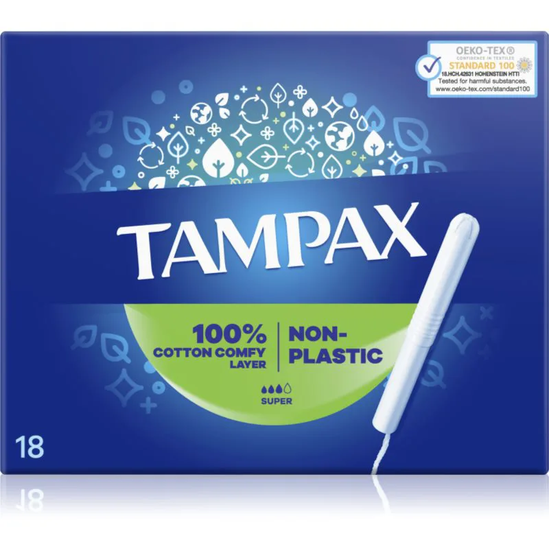 Tampax Super ταμπόν με εφαρμοστή 18 τμχ