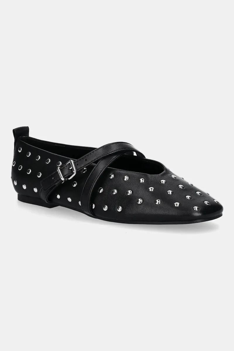 Δερμάτινες μπαλαρίνες Tommy Jeans MARYJANE STUDDED BALLERINA