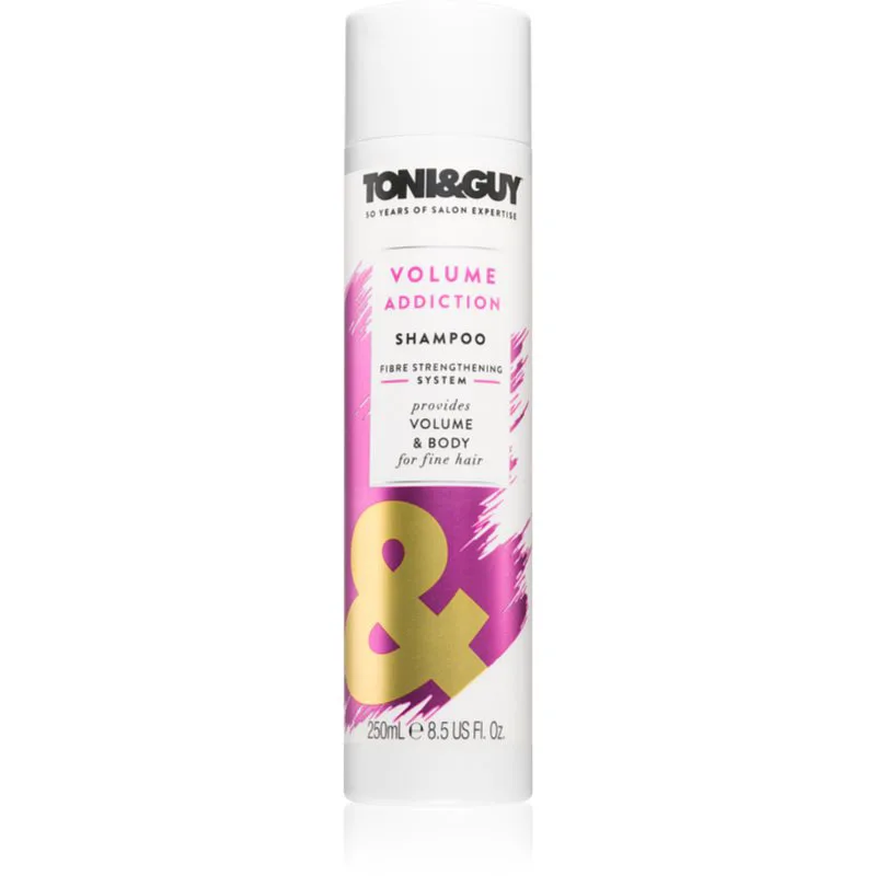 TONI&GUY Volume Addiction σαμπουάν για όγκο στα λεπτά μαλλιά 250 ml
