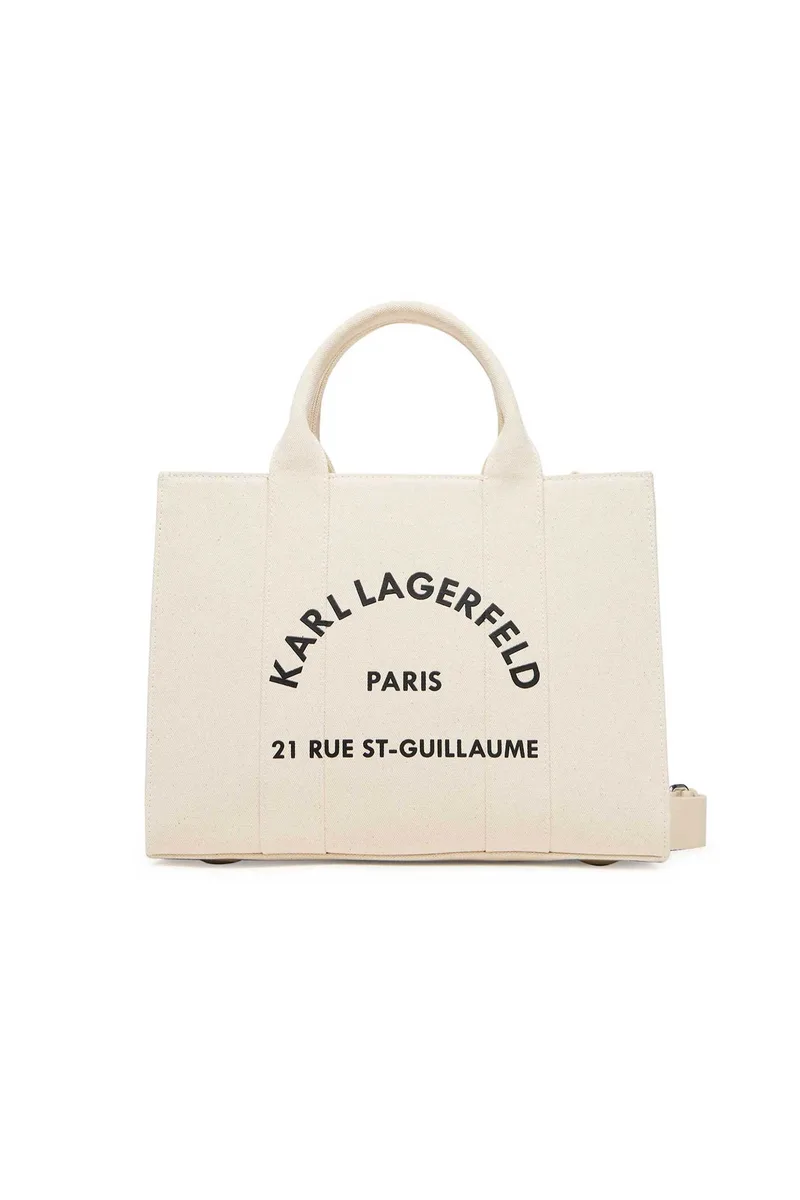 Karl Lagerfeld γυναικεία τσάντα tote "K/Rsg Square Medium Tote" - A1W50010 Εκρού