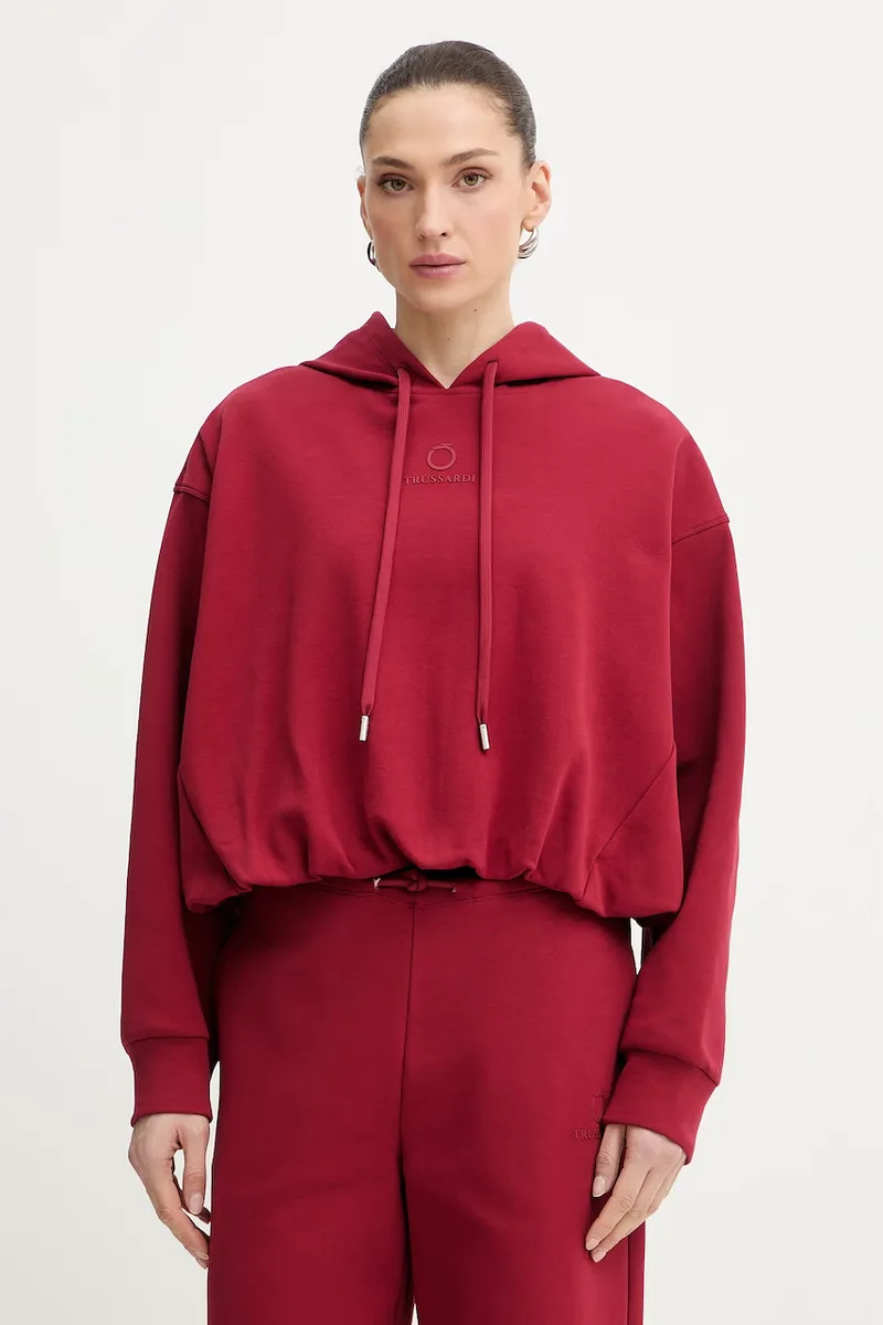 Trussardi Μπλούζα με κουκούλα Γυναικεία βαμβακερή