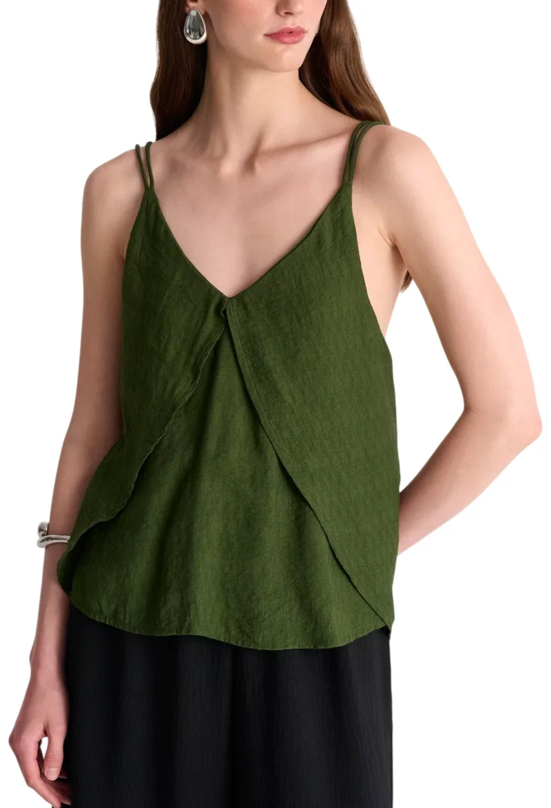 Top Ale Με Ιδιαίτερη Πλάτη 8921124-DARK KHAKI Γυναικείο