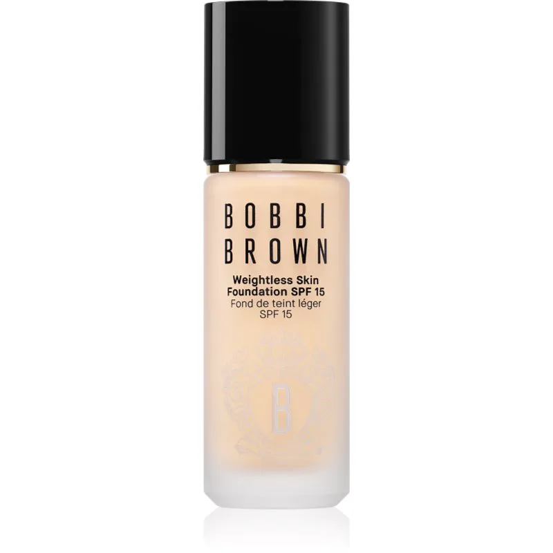 Bobbi Brown Weightless Skin Foundation SPF 15 μακράς διαρκείας μεικ απ με ενυδατικό αποτέλεσμα απόχρωση Warm Ivory 30 ml