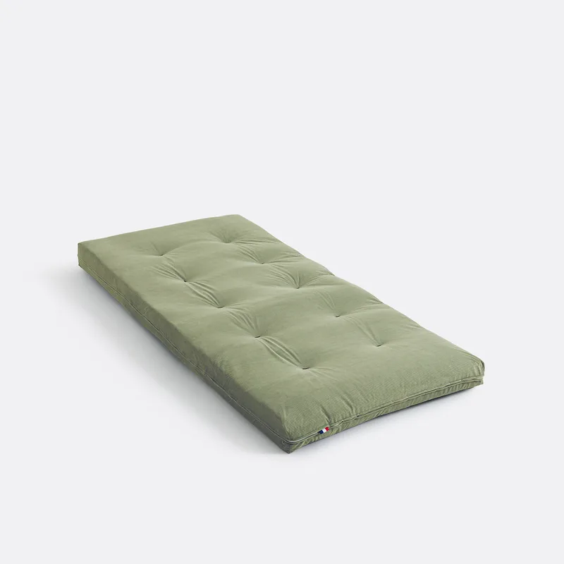 Στρώμα φουτόν από ριγέ βελούδο THAÏ 90x190 cm