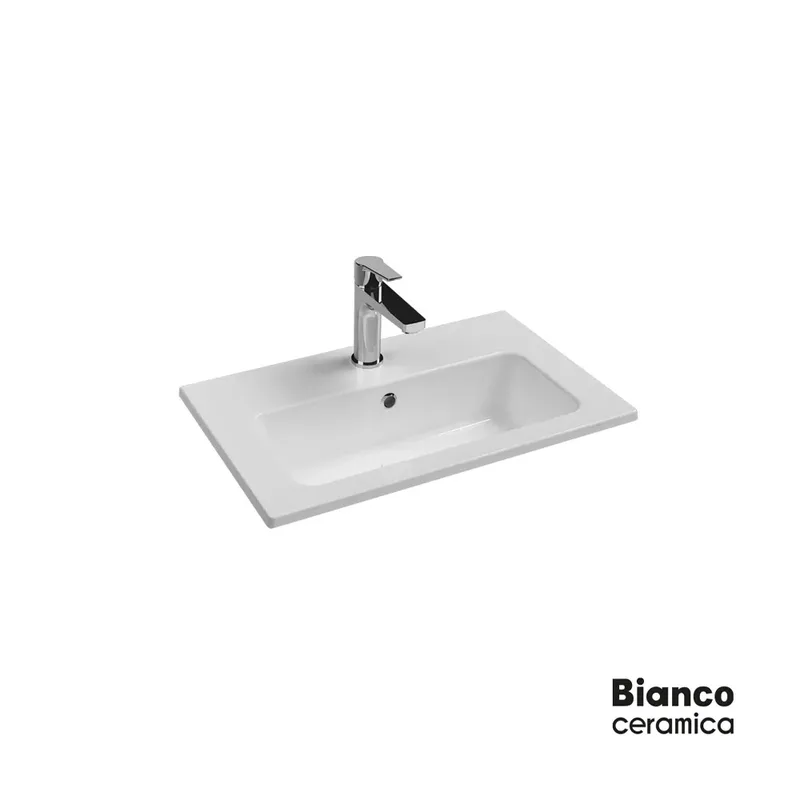 Νιπτήρας Επίπλων Λευκό Ceramica Flat 36060-300 Λευκό (62.5x46.5cm)