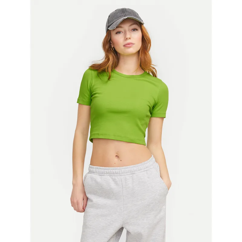 JJXX T-Shirt Florie 12217164 Πράσινο Slim Fit