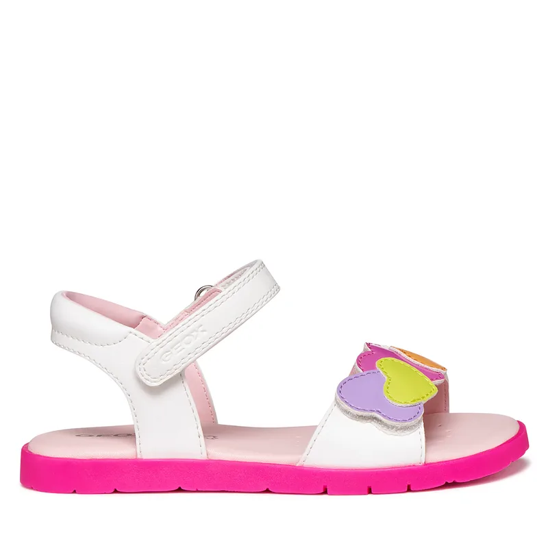 Σανδάλια Geox J Sandal Joyfoot Gir J65P1D 000BC C0653 S Λευκό