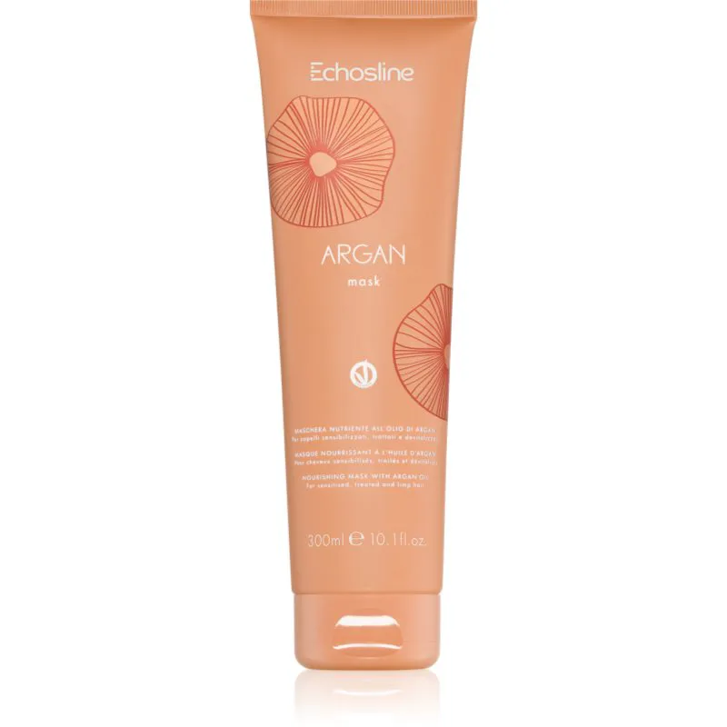 Echosline Argan mask θρεπτική μάσκα για λεία και λαμπερά μαλλιά με έλαιο αργκάν 300 ml