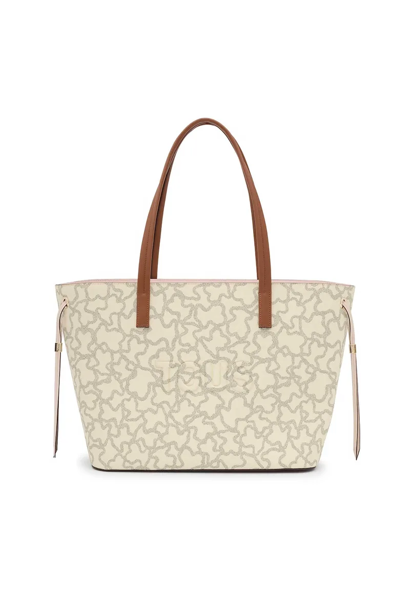 TOUS γυναικεία τσάντα ώμου tote "Kaos Icon Large" - E80367 Μπεζ