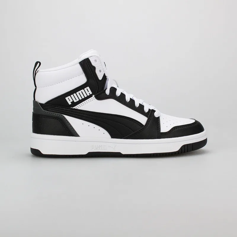 PUMA KIDS REBOUND V6 MID SNEAKERS ΑΣΠΡΟ