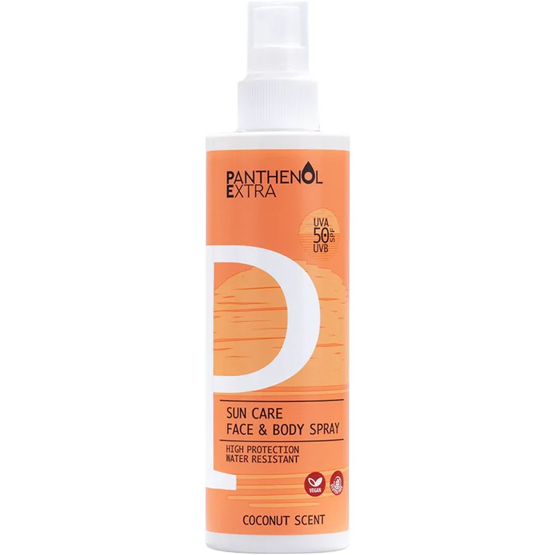 Panthenol Extra Sun Care Face & Body Spray Spf50 Αντηλιακό Γαλάκτωμα Σπρέι Προσώπου & Σώματος Υψηλής Προστασίας 250ml