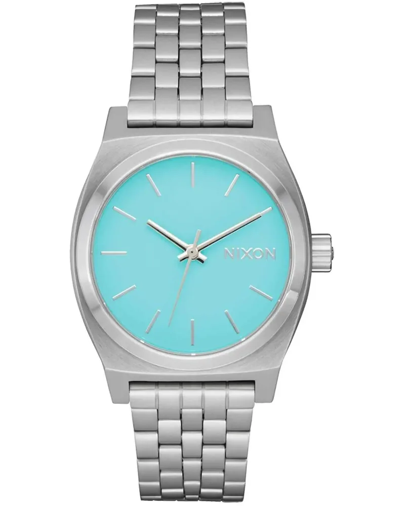 NIXON Time Teller Medium - A1130-2084-00 , Silver case with Stainless Steel Bracelet