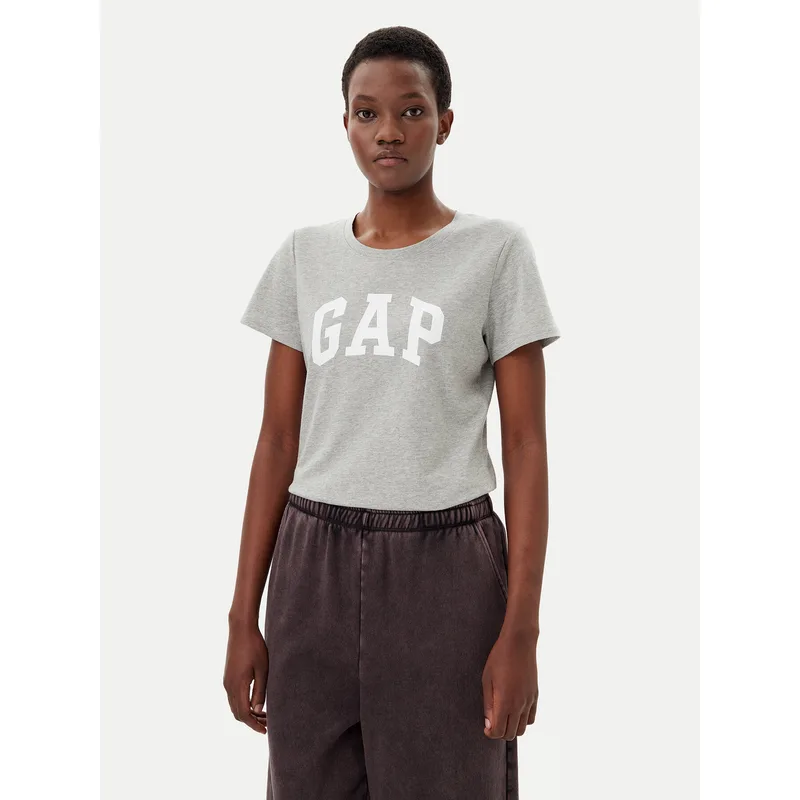 Gap T-Shirt 729555-05 Γκρι Regular Fit