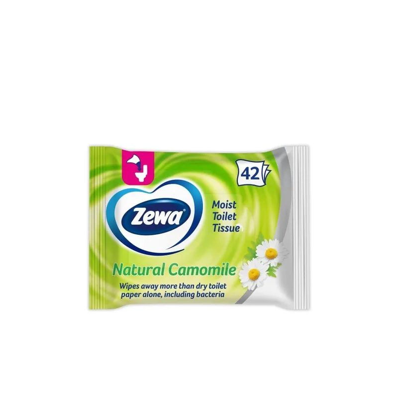 Υγρό Χαρτί Υγείας Zewa Moist Toilet Tissue με χαμομήλι 42τμχ