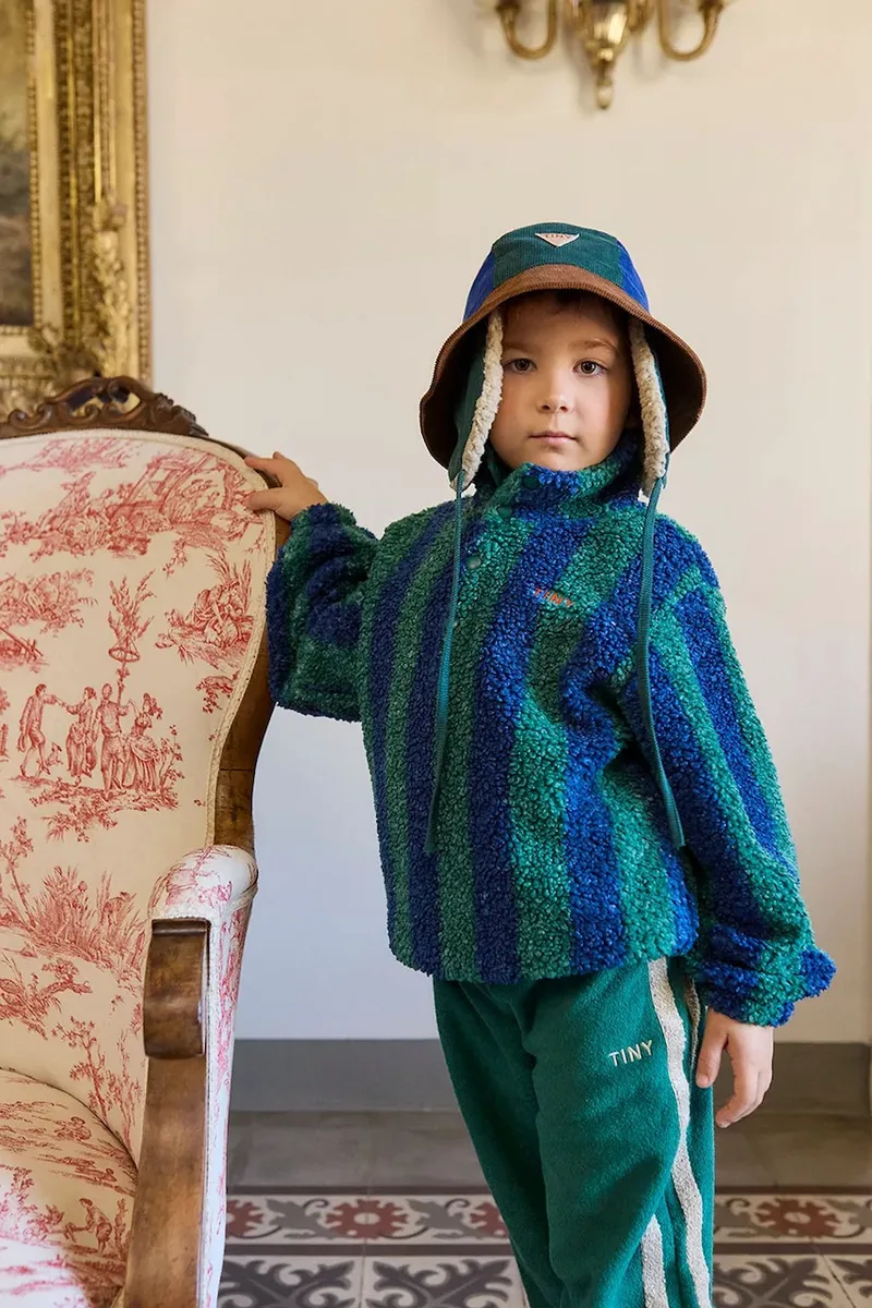 Παιδικό βαμβακερό καπέλο Tinycottons COLOR BLOCK BUCKET HAT
