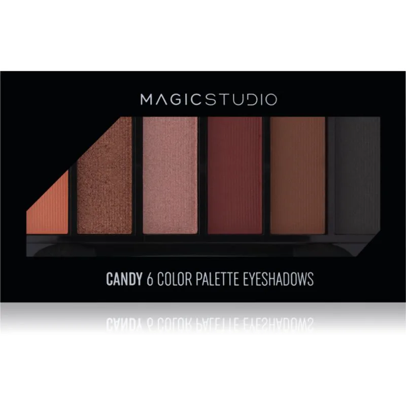 Magic studio 6 Color Palette Eyeshadows Παλέτα σκιών για τα μάτια απόχρωση 6.3 γρ