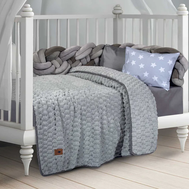 Κουβέρτα Fleece Αγκαλιάς 80x110 Greenwich Polo Essential 8837 Grey 80x110