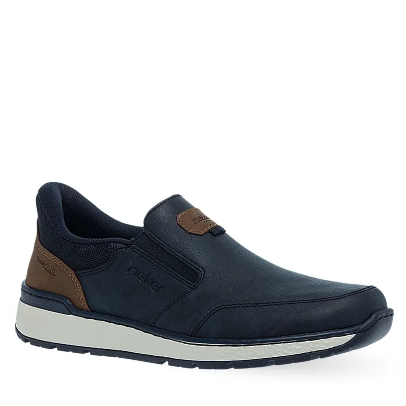 Ανδρικά Δερμάτινα Slip On Παπούτσια Rieker B9057-14