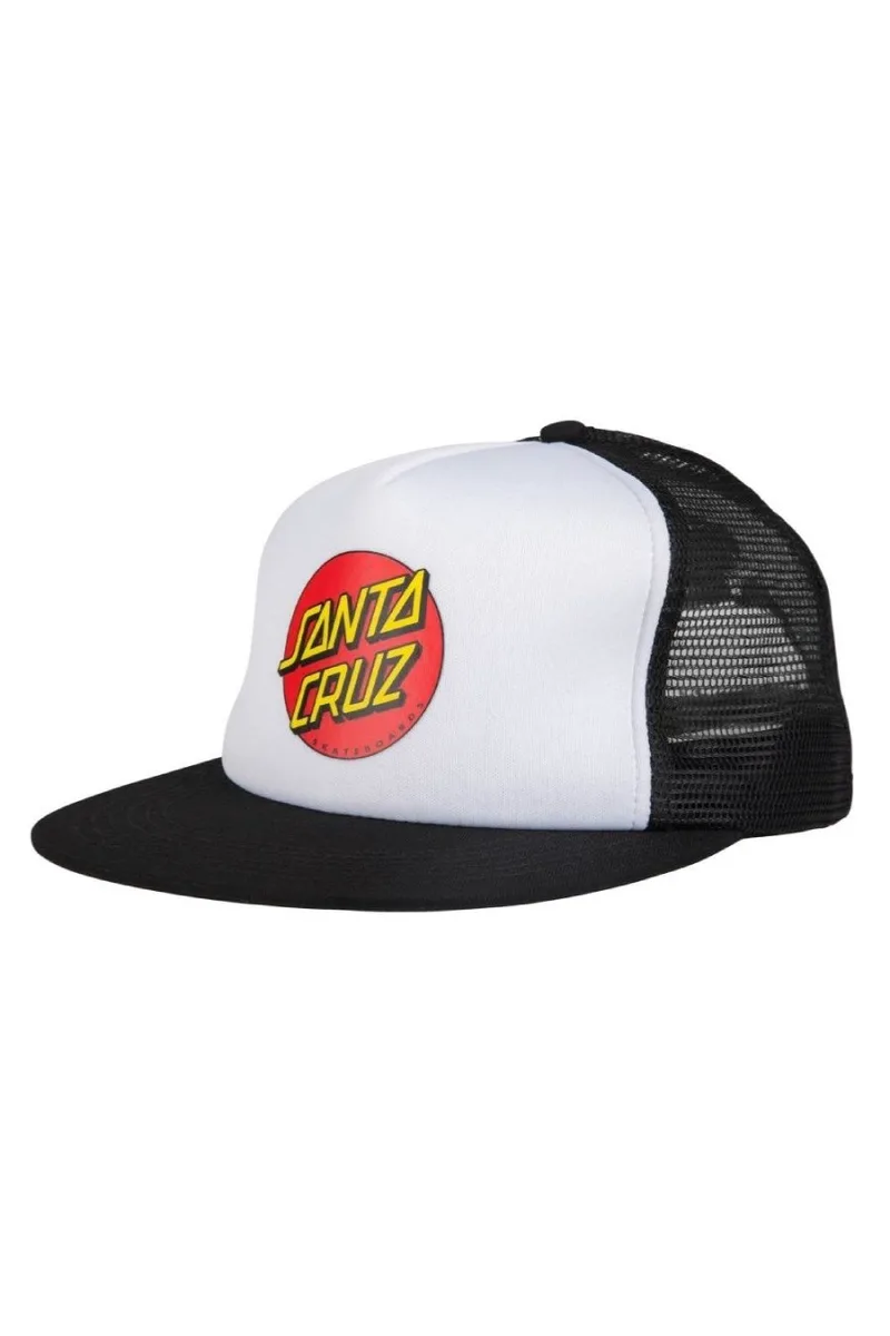 SANTA CRUZ Καπέλα Classic Dot Mesh Cap - ΛΕΥΚΟ-SCA-CAP-0115-WHITE
