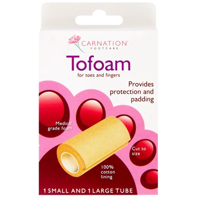 Carnation Footcare Tofoam Protection Προστατευτικά Σκουφάκια Δακτύλων Χεριών & Ποδιών Από Ειδικό Υποαλλεργικό Αφρώδες Υλικό 2 Τεμάχια