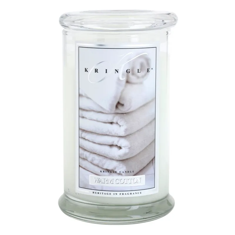 Kringle Candle Warm Cotton αρωματικό κερί 624 γρ