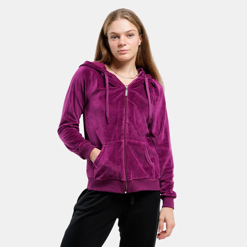 Target Hoodie Velour Fuel Γυναικεία Ζακέτα (9000150051_30412)