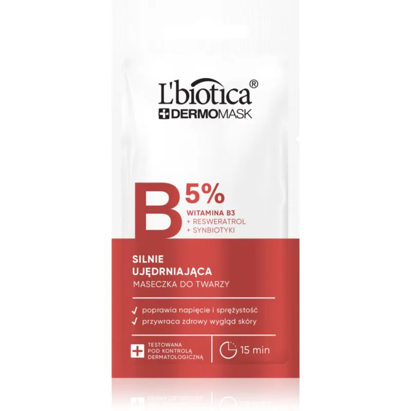 L’biotica DermoMask B 5% συσφικτική μάσκα προσώπου 8 ml