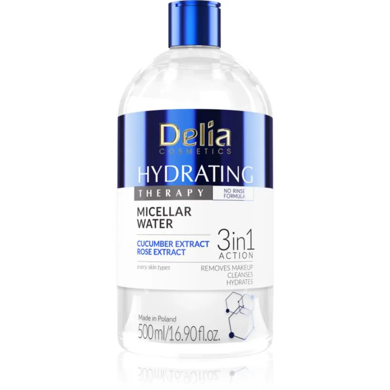 Delia Cosmetics Hydrating Therapy μικυλλιακό νερό 3 σε 1 500 μλ