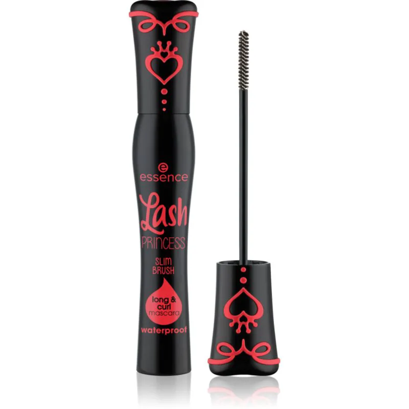 essence Lash PRINCESS Slim Brush αδιάβροχη μάσκαρα για επιμήκυνση των βλεφαρίδων 12 ml