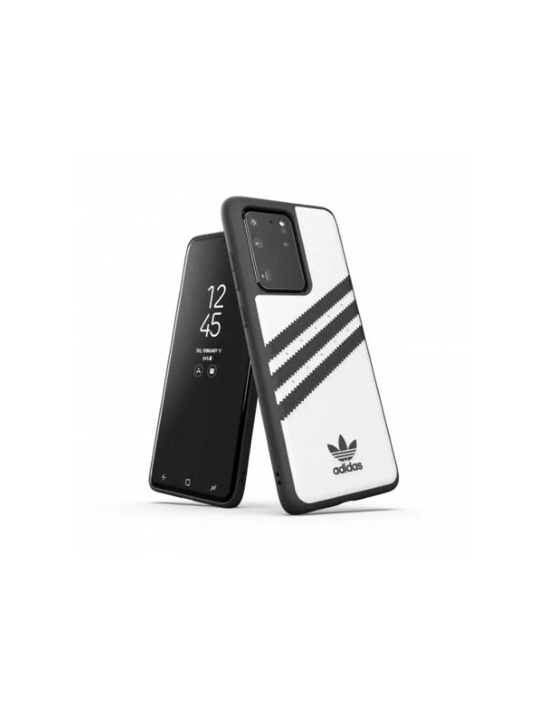 Adidas OR Moudled Case PU for Samsung Galaxy S20 Ultra White and Black