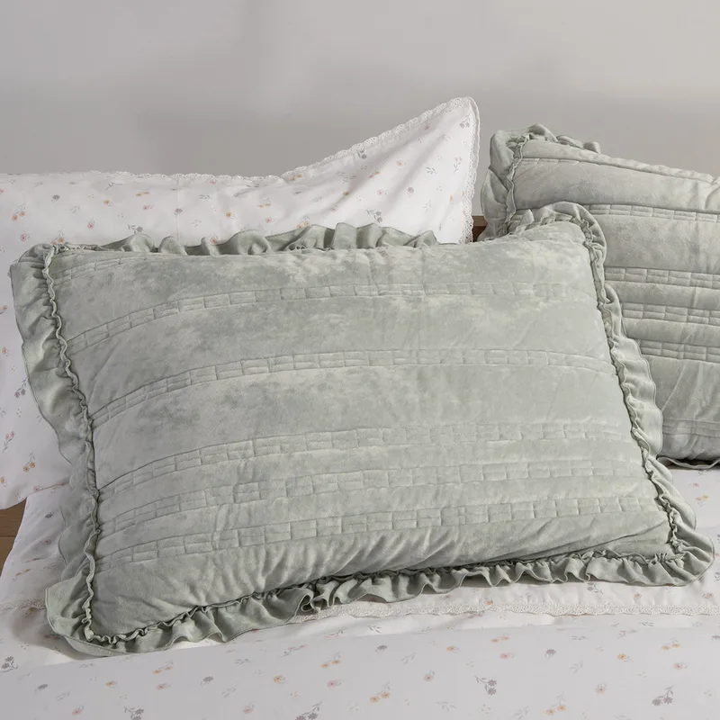 Ζεύγος Μαξιλαροθήκες (52x72) Nef-Nef Homeware Elements Sirion Mint Grey