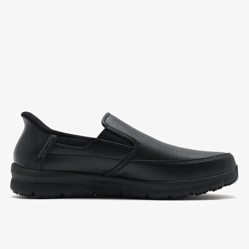 Ανδρικά Ανατομικά Δερμάτινα Μοκασίνια Skechers 200304-BBK Μαύρα
