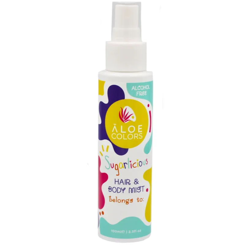 Aloe Colors Sugarlicious Hair & Body Mist Σπρέι Σώματος & Μαλλιών με Άρωμα Τσιχλόφουσκα για Ενυδάτωση & Απαλότητα 100ml