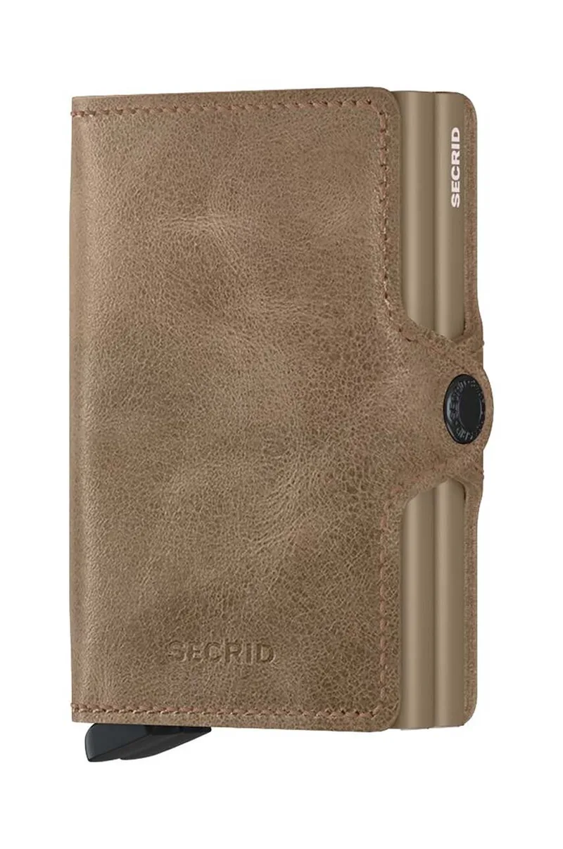 Δερμάτινο πορτοφόλι Secrid Twinwallet Vintage Taupe