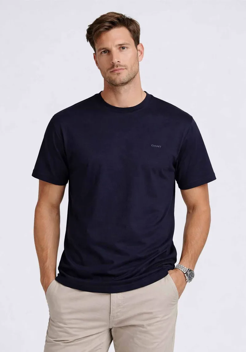 GANT Μπλούζα Texture Stripe - 2003400 433 Evening Blue