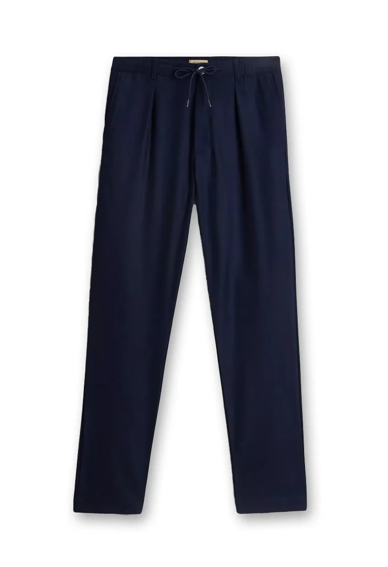 ΑΝΔΡΙΚΟ ΠΑΝΤΕΛΟΝΙ WOOL FLANNEL MILTON WOOLRICH ΚΑΝΟΝΙΚΗ ΓΡΑΜΜΗ ΜΠΛΕ