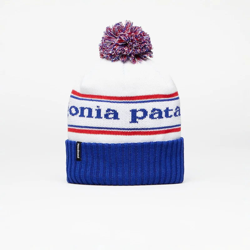 Καπέλο Patagonia Powder Town Beanie Blue/ White/ Red Universal