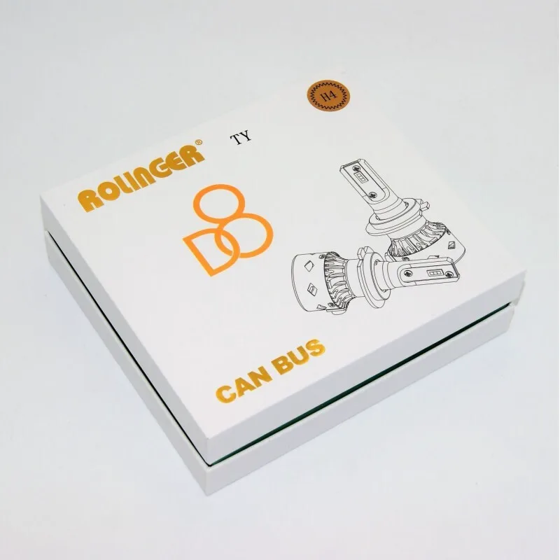 Rolinger Λάμπες Αυτοκινήτου D8 H4 Canbus LED 6000K Ψυχρό Λευκό 12V 36W