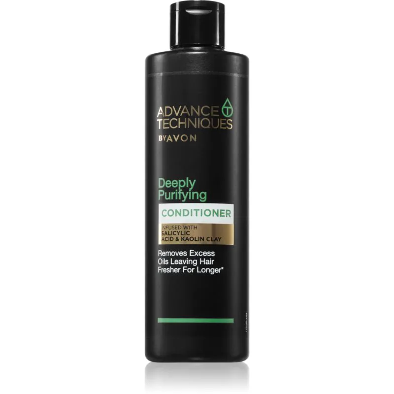 Avon Advance Techniques Deeply Purifying μαλακτικό για βαθύ καθαρισμό για λιπαρά μαλλιά 250 ml