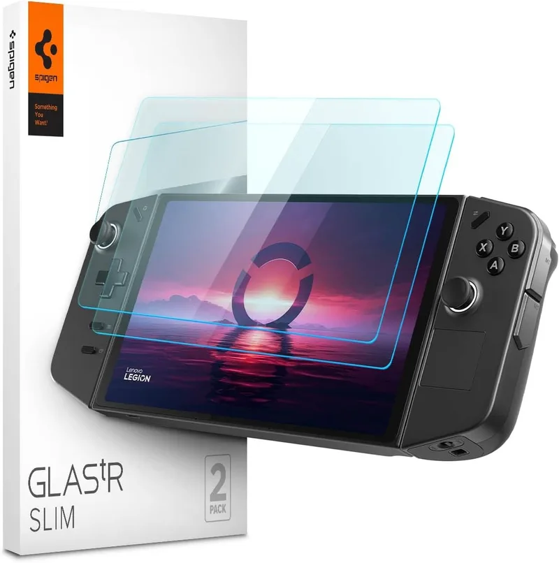 Spigen GLAS.tR Slim Premium Tempered Glass - Αντιχαρακτικό Γυαλί Οθόνης - Lenovo Legion Go - Clear - 2 Τεμάχια (AGL07413)
