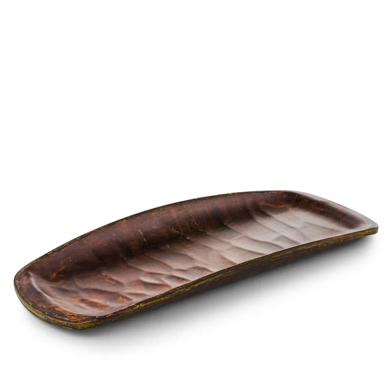 Πιατέλα Σερβιρίσματος Γόνδολα Μελαμίνης Chestnut Hybrid ESPIEL 40,5x16,5x3,5εκ. HWD785K36-6 (Σετ 6 Τεμάχια) (Υλικό: Μελαμίνη) - ESPIEL - HWD785K36-6