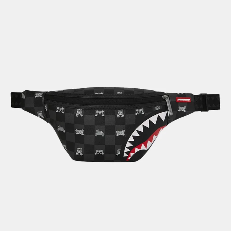 Sprayground Gray Peeking Character Check Τσαντάκι Μέσης (9000278175_1523)
