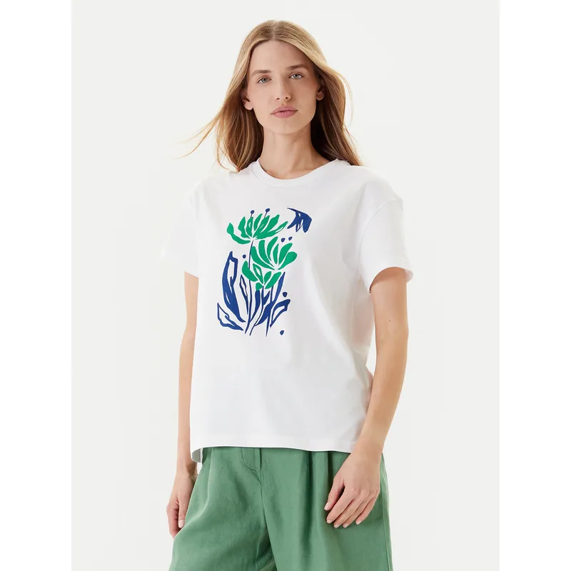 United Colors Of Benetton T-Shirt 3BL0D10AK Λευκό Regular Fit